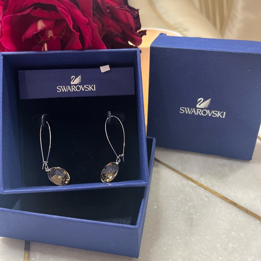 Swarovski Silver Crystal Earrings
